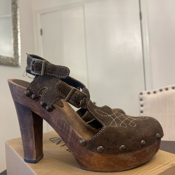 Michael Kors Platform Sandal Heels Women’s Brown Size 8.5 - Picture 6 of 6